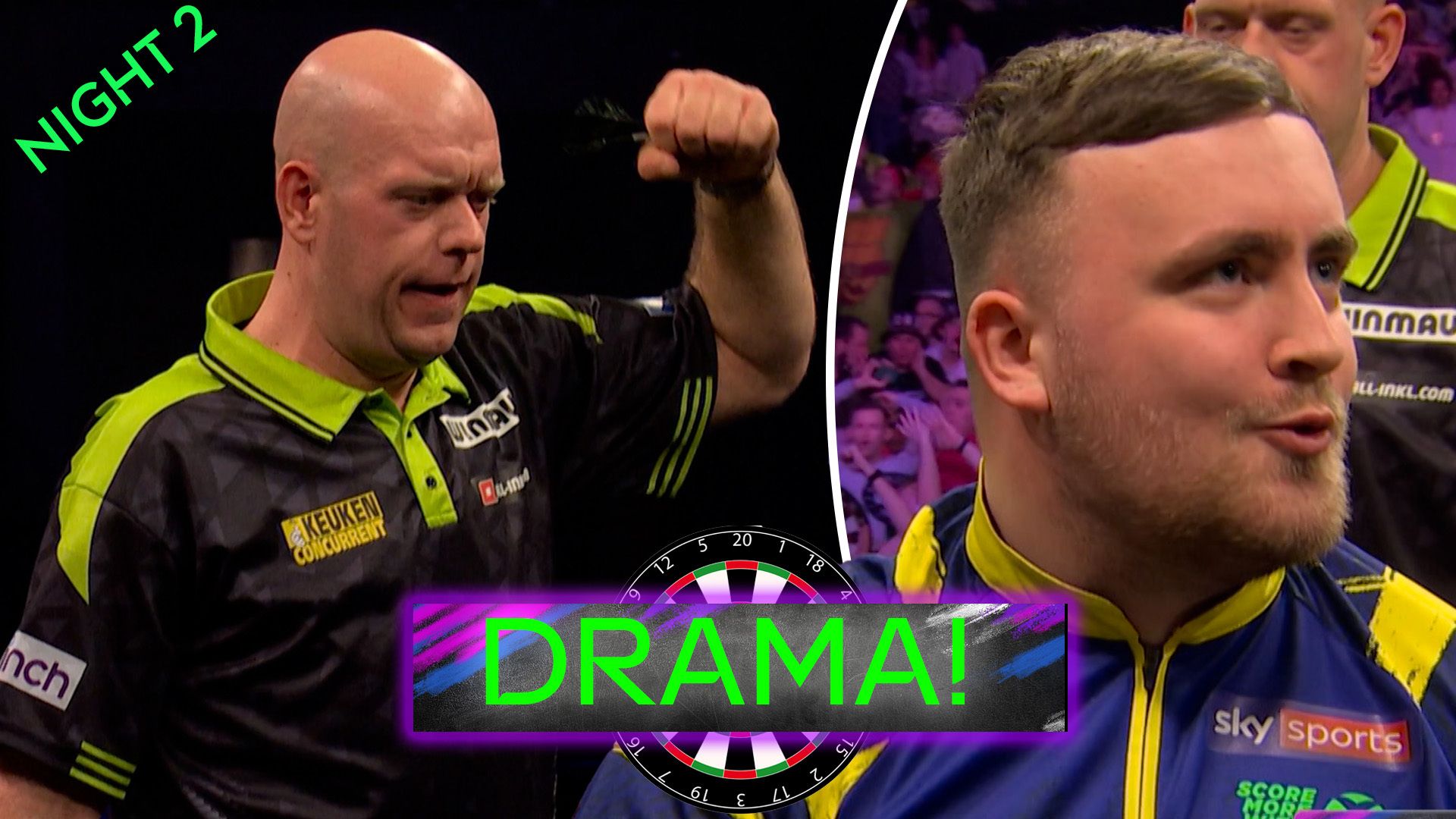 'What a leg of darts!' | MVG breaks Littler with 10-dart leg despite Big Fish attempt
