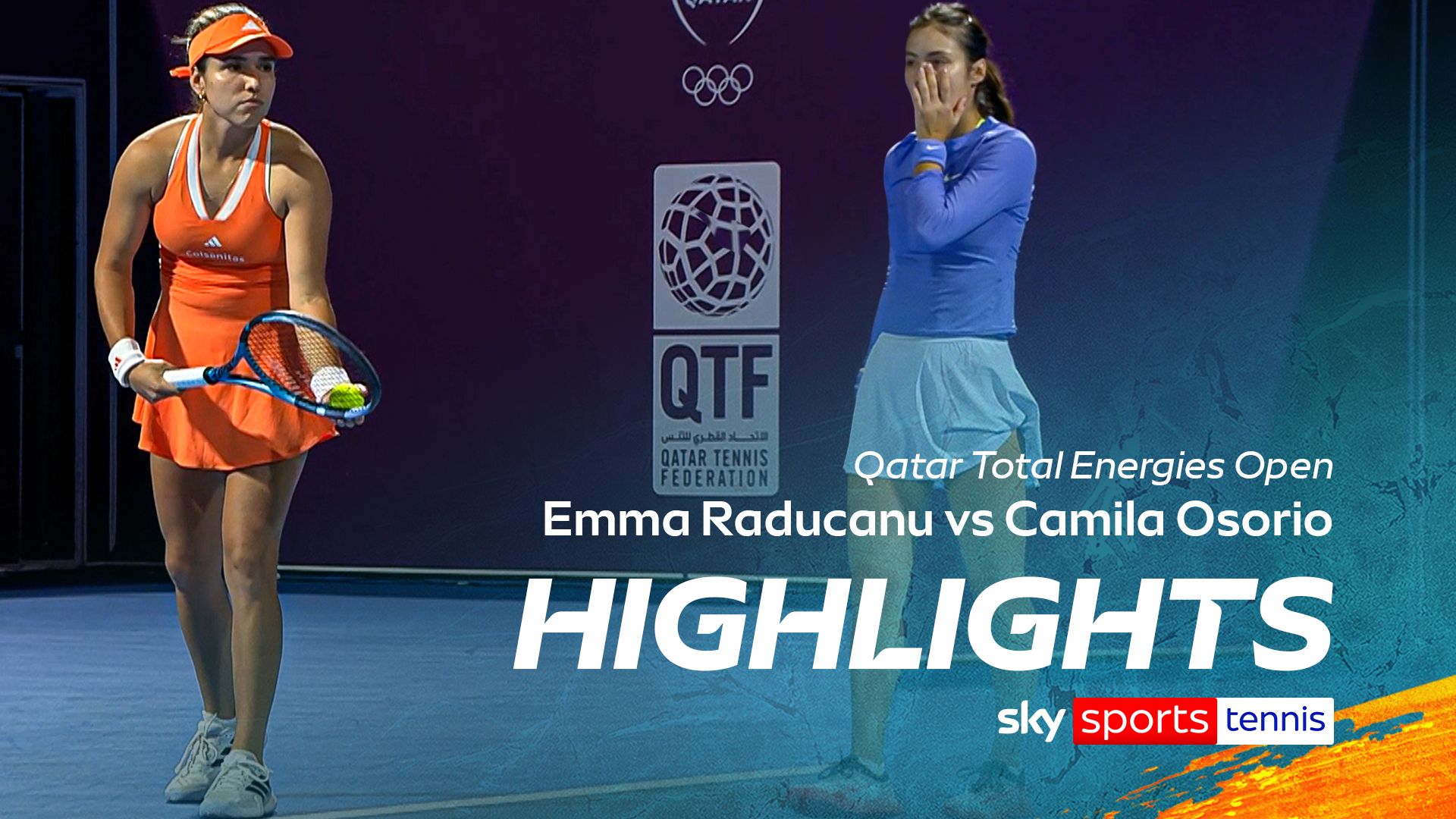 Raducanu forced to retire in her opening match at the Qatar Open