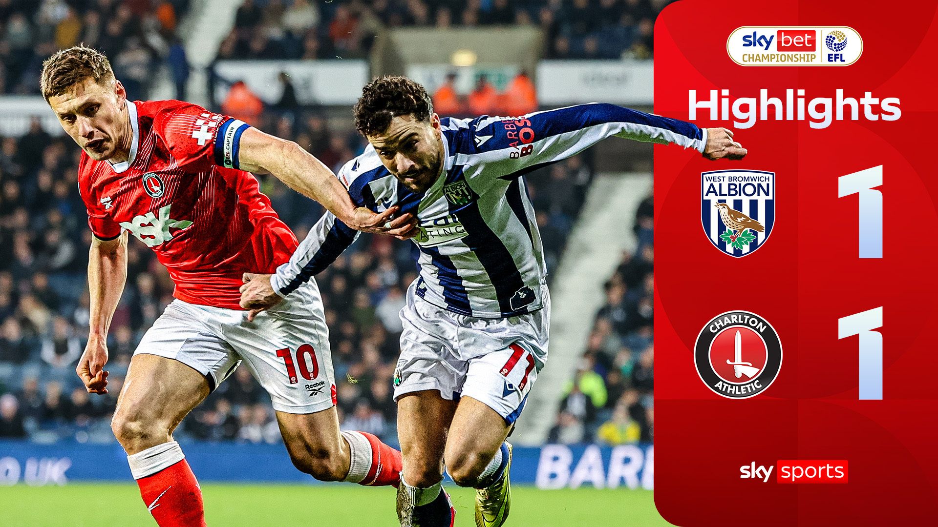 West Brom 1-1 Charlton