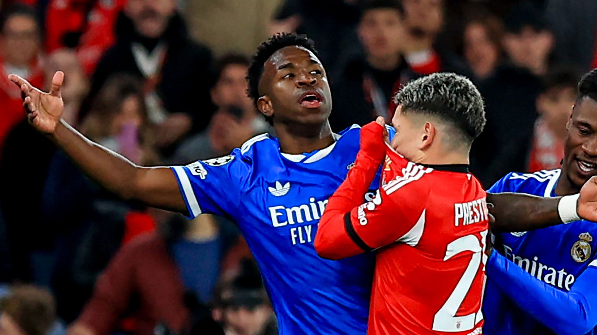 Benfica footballer Gianluca Prestianni breaks his silence over Vinicius Jr 