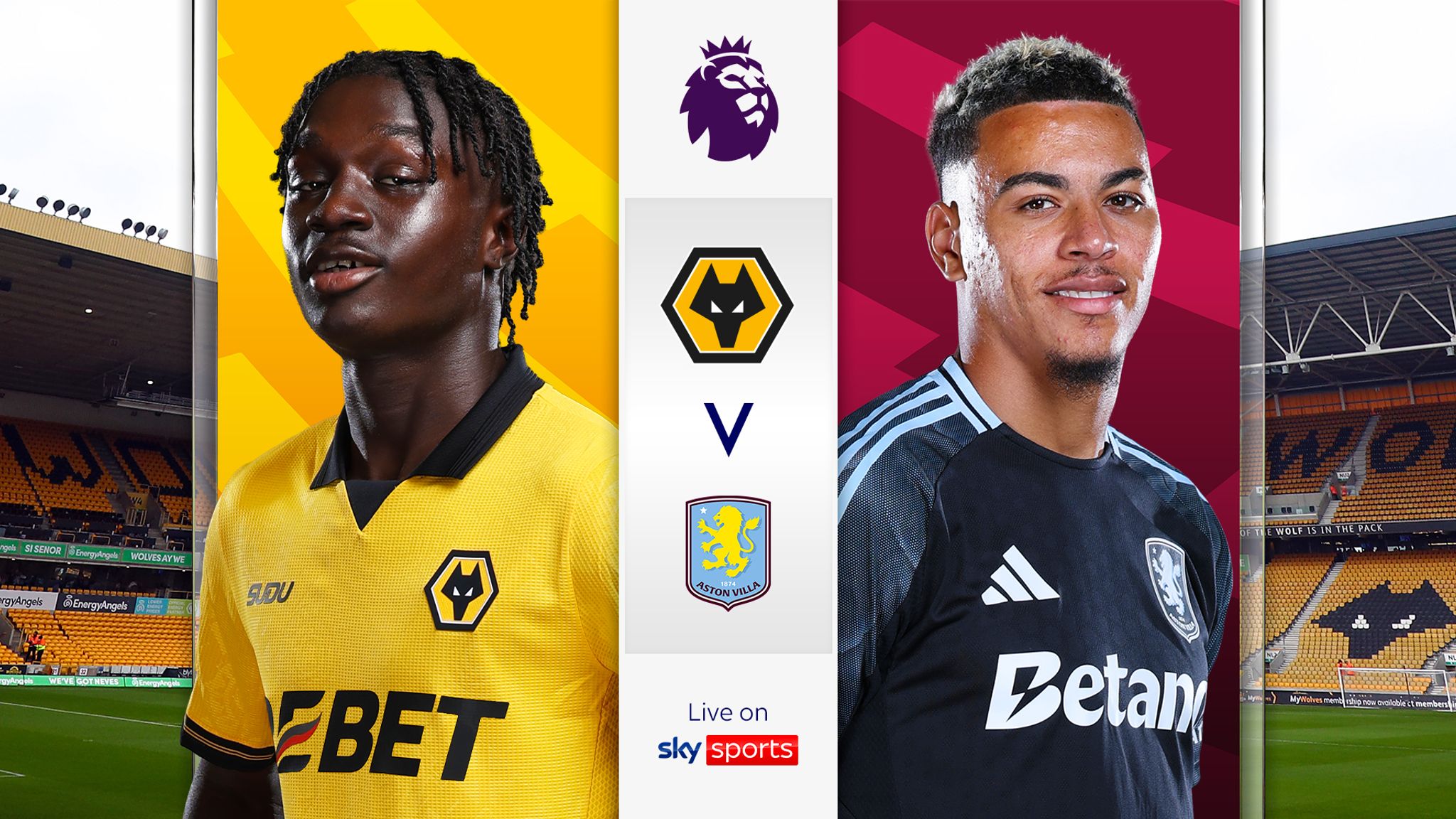 Wolves vs Aston Villa Sky Sports match image
