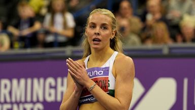 Keely Hodgkinson was in Diamond League action in Rome on Thursday
