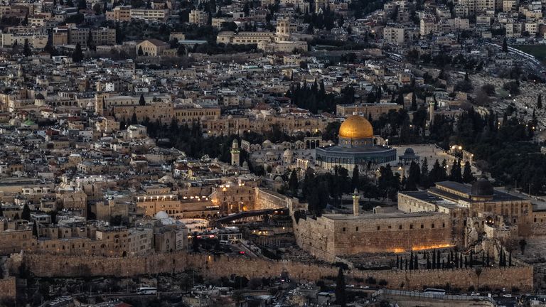 A drone view of Jerusalem. Pic: Reuters