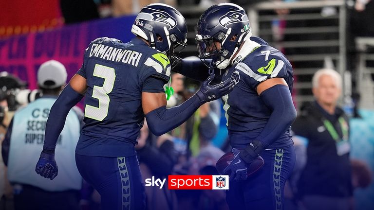 New England quarterback Drake Maye had his second fumble of the game, with Seattle's Uchenna Nwosu taking advantage as he ran in unopposed for the 44-yard touchdown.