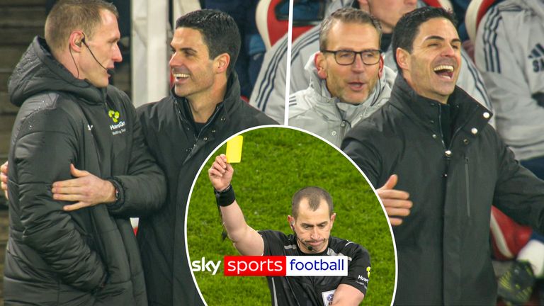 Mikel Arteta shown bizarre yellow card in Carabao Cup semi-final