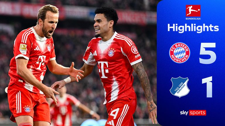 Diaz hat-trick and Kane brace extends Bayern’s lead to six points at the top
