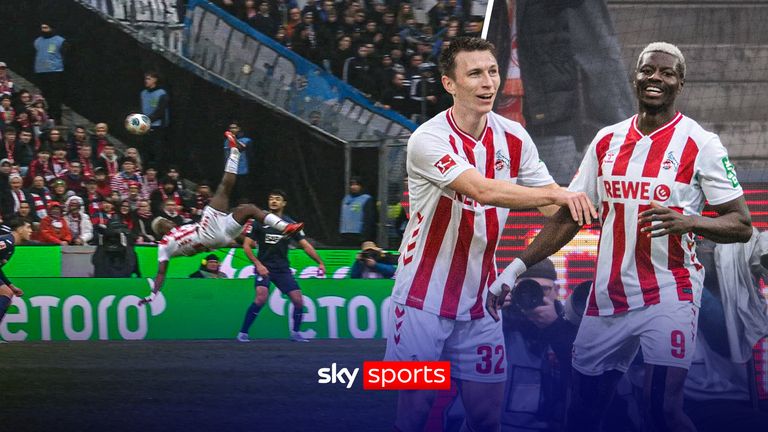 Cologne vs Hoffenheim |  Ragnar Ache scores stunning overhead kick for Cologne