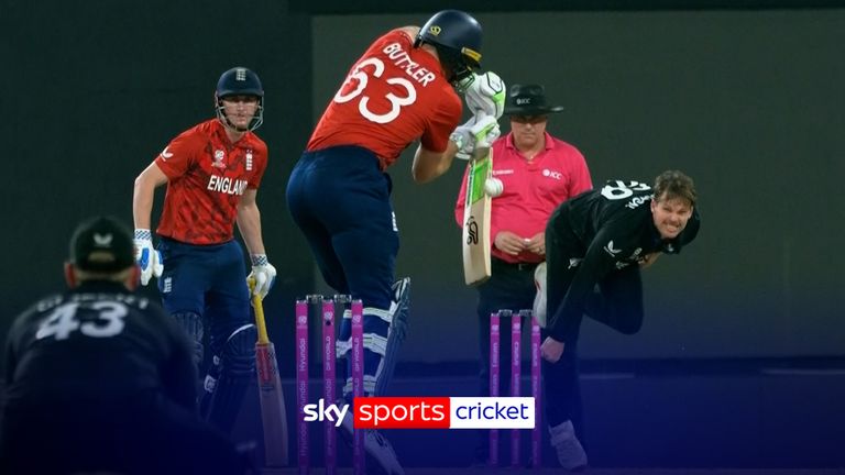 os Buttler's miserable run at this T20 World Cup slumps to a new low with a two-ball duck. 