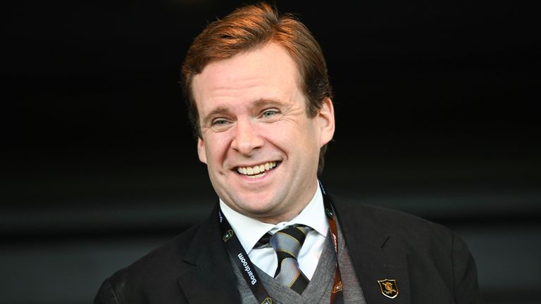 LIVINGSTON, SCOTLAND - JANAURY 10: Livingston Owner Calvin Ford during a William Hill Premiership match between Livingston and Kilmarnock at the Home of the Set Fare Arena, on January 10, 2026, in Livingston, Scotland. (Photo by Paul Devlin / SNS Group)
