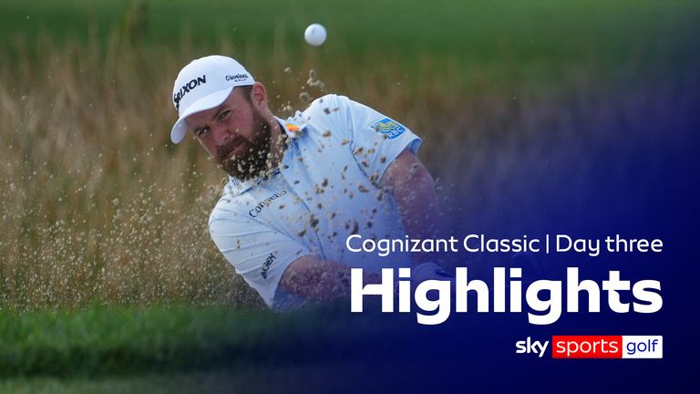 Highlights from the third round of the Cognizant Classic at Palm Beach Gardens, Florida.