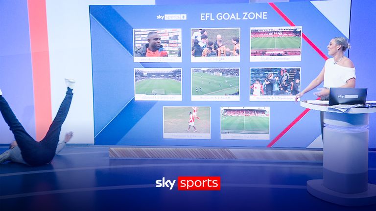 HILARIOUS moment Dawson is 'floored' by EFL Goal Zone!!!