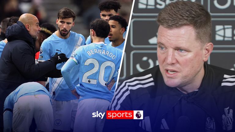 Newcastle boss Eddie Howe says Manchester City are the 'benchmark' club in the Premier League ahead of their meeting this Saturday.