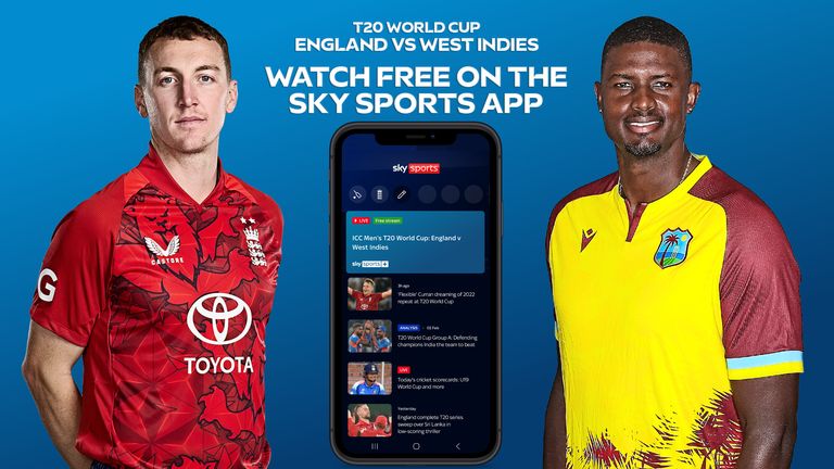 Stream England vs West Indies for FREE on the Sky Sports App