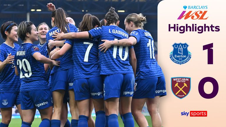 Everton 1-0 West Ham WSL highlights