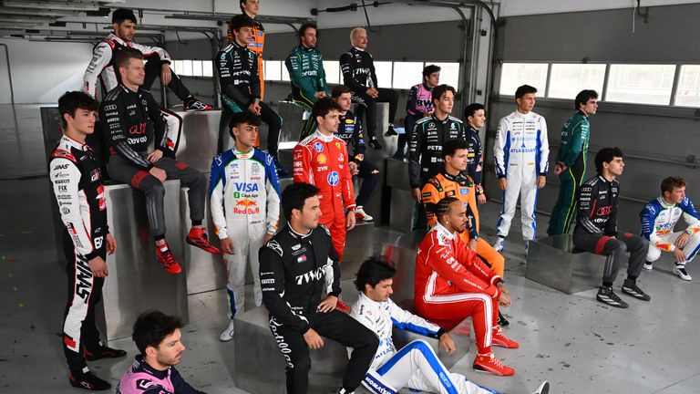 The F1 drivers' 2026 photocall