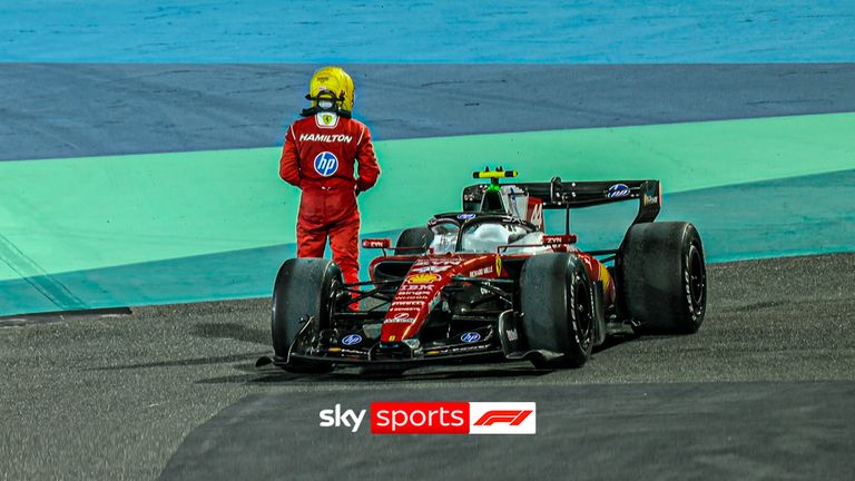 F1: 'I wonder if he ran out of fuel?' | Lewis Hamilton red flags final Bahrain session