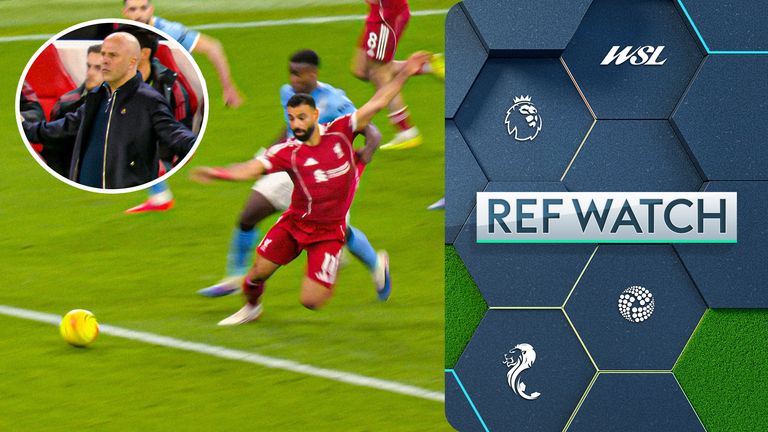 Liverpool vs City: Guehi foul on Salah