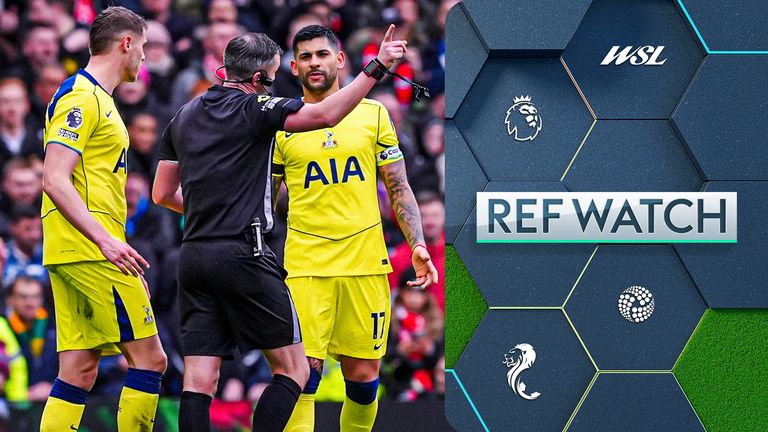 Cristian Romero sent off