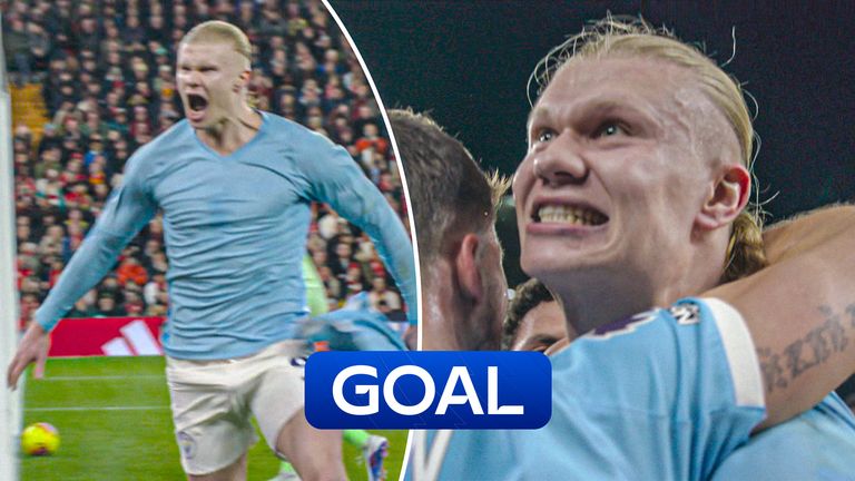 Man City Haaland score.