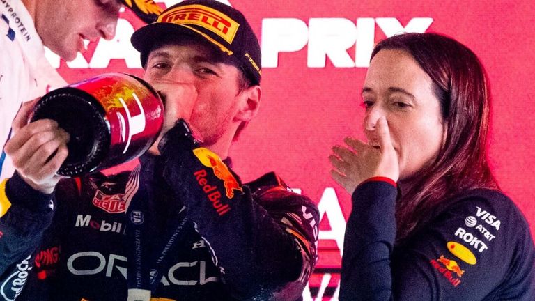 Hannah Schmitz and Max Verstappen