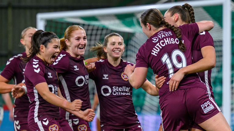 Hearts are one point behind the Old Firm and six off the top heading into the post-split fixtures (Credit: SWPL)