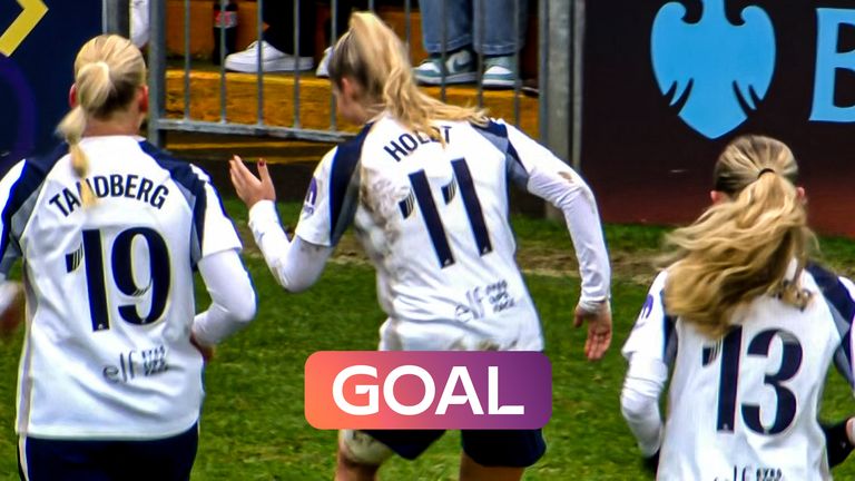 Olivia Holdt hits screamer against Wes Ham