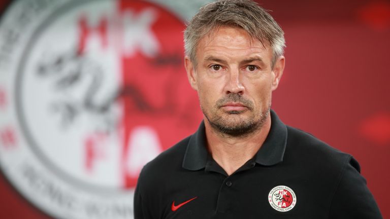 Team Hong Kong coach Ashley Westwood pictured in June 2025