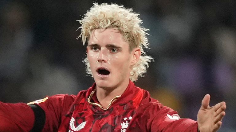 England's Jacob Bethell, T20 cricket (Associated Press)