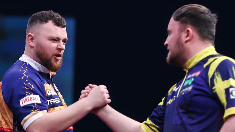 Josh Rock faces Luke Littler [Taylor Lanning/PDC]