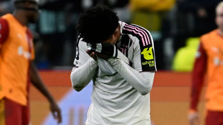 Weston McKennie reacts as Juventus crash out of the Champions League