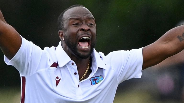 West Indies fast bowler Kemar Roach has joined Durham for County Championship cricket from April to mid-June