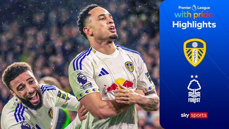 Highlights from the Premier League match between Leeds and Nottingham Forest.