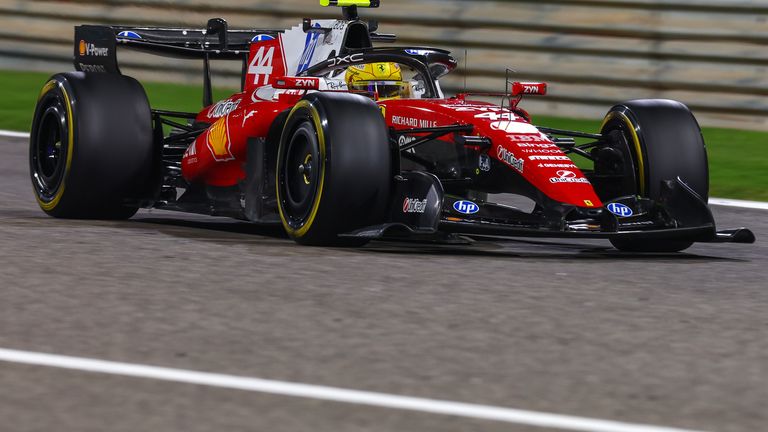 Lewis Hamilton  second Bahrain test