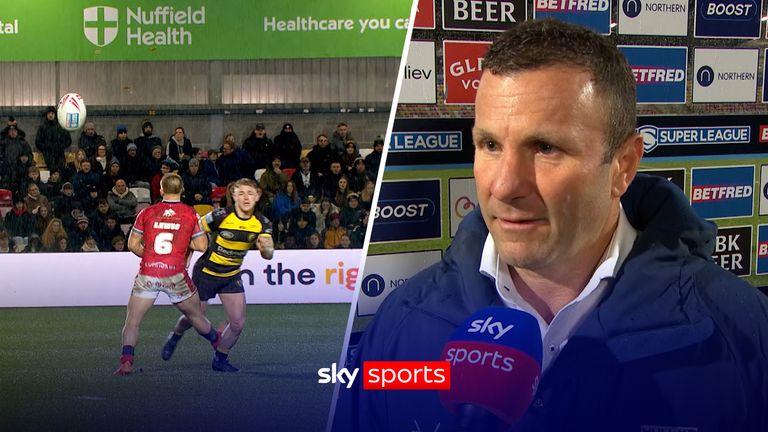 Hull KR head coach Willie Peters says that Mikey Lewis 'let his teammates down'  by sticking a leg out and tripping resulting in Lewis being sent to the sin bin. 