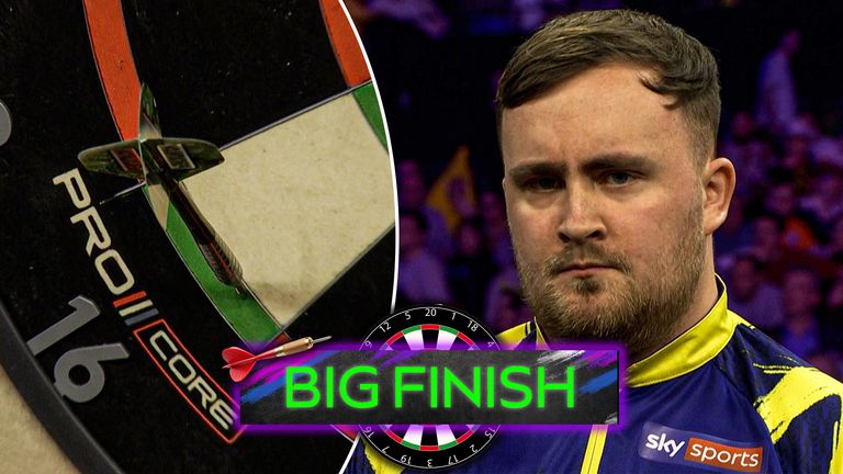 Luke Humphries broke Luke Littler with a 12-dart leg and 103 checkout in the Premier League quarterfinals in Antwerp