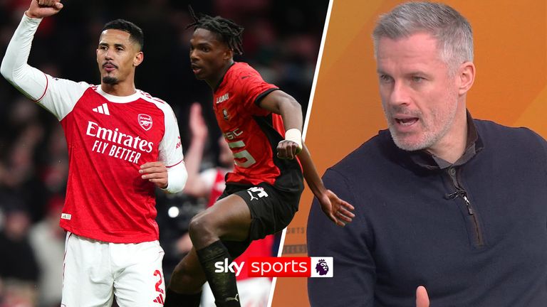 Jamie Carragher welcomed the comparison between Liverpool's new signing Jeremy Jacquet and William Saliba, but stressed that further defensive reinforcements are still needed.
