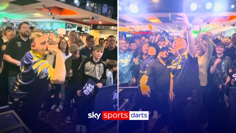 Locals at a pub in Lichfield were stunned as Luke Littler turned up for a surprise evening of darts. 