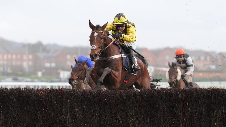 Lulamba jumps to victory in the Game Spirit at Newbury