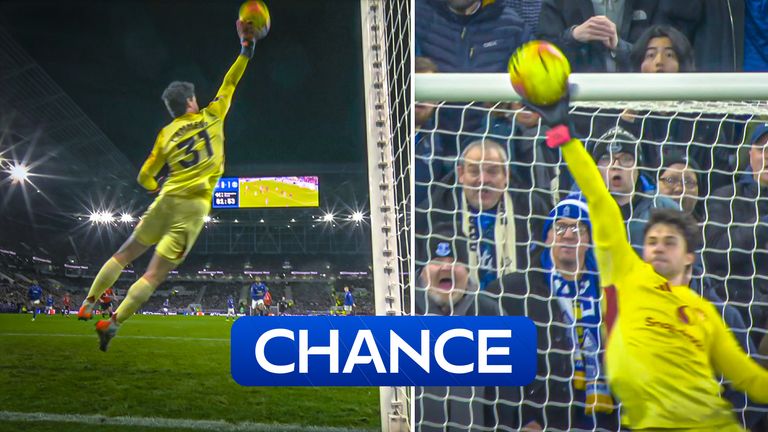 Lammens saves to deny Everton.