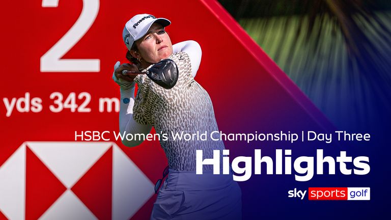 Mimi Rhodes of England tees off on hole 2 during Day Three of the HSBC Women's World Championship