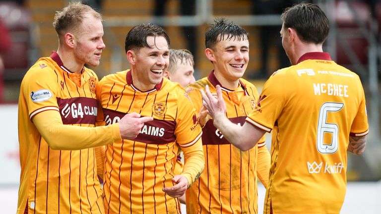 Motherwell beat Aberdeen 2-0 at Fir Park