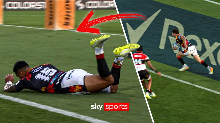 Etene Nanai-Seturo try for Chiefs against Crusaders