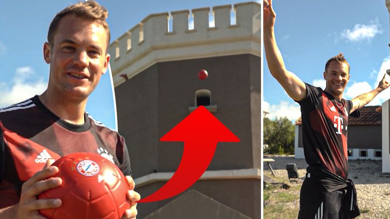 Neuer nails red challenge.