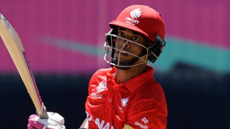 Nicholas Kirton, do Canadá, críquete T20 (Associated Press)