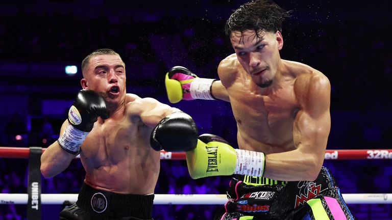 Nick Ball lost his WBA featherweight title after being stopped in the 12th round of a tight contest with American Brandon Figueroa in Liverpool