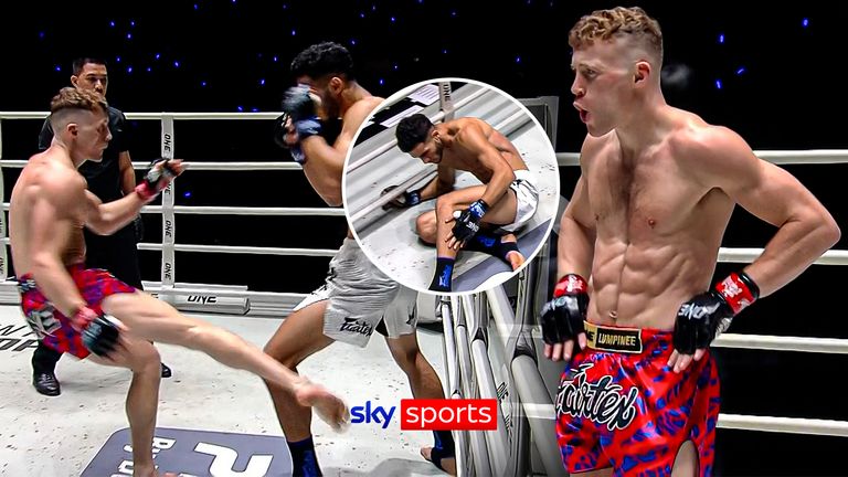 Ireland’s Tom Keogh took just 40 seconds to win his Featherweight Muay Thai fight at ONE Friday Fights 144 and it was with a calf kick!