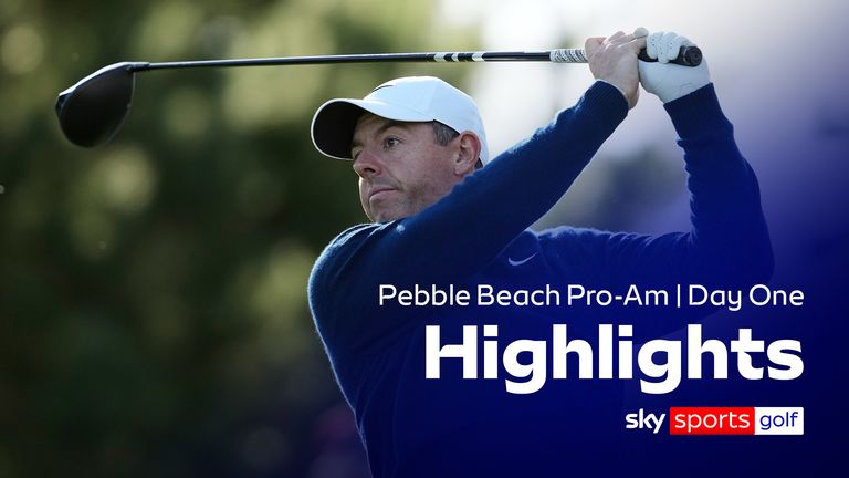 Highlights from the first round of the Pebble Beach Pro-Am from the Pebble Beach Golf Links and Spyglass Hill Golf Course in California. 