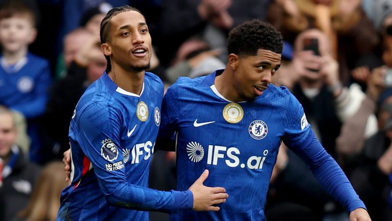 Joao Pedro celebrates after giving Chelsea an early lead against Burnley