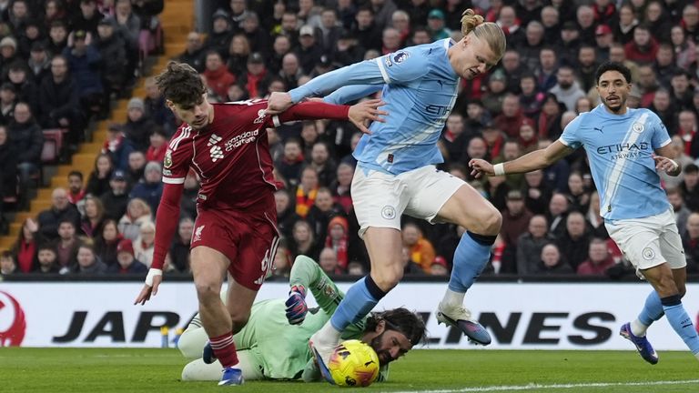 Milos Kerkez and Alisson combine to thwart Erling Haaland