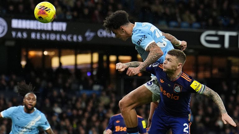 Nico O'Reilly restores Man City's lead against Newcastle